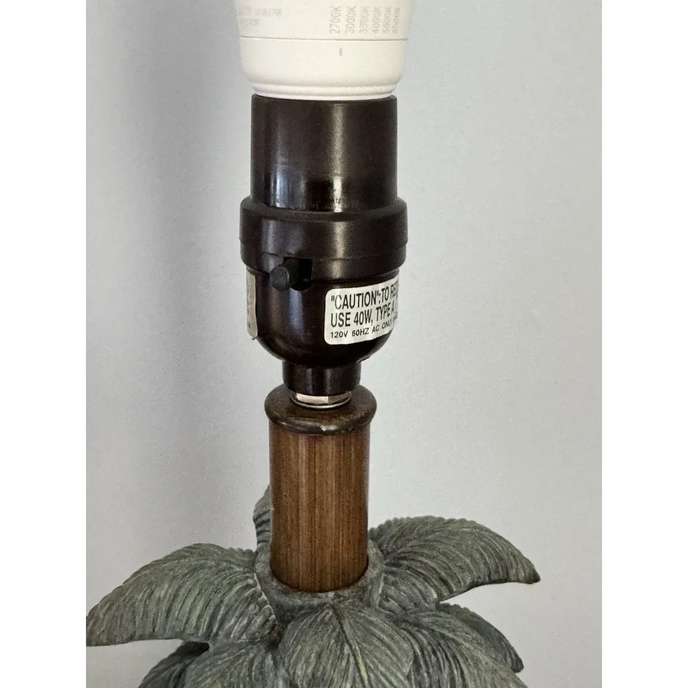 Vintage Monkey Palm‎ Tree Table Lamp Base Hollywood Regency Tropical Decor